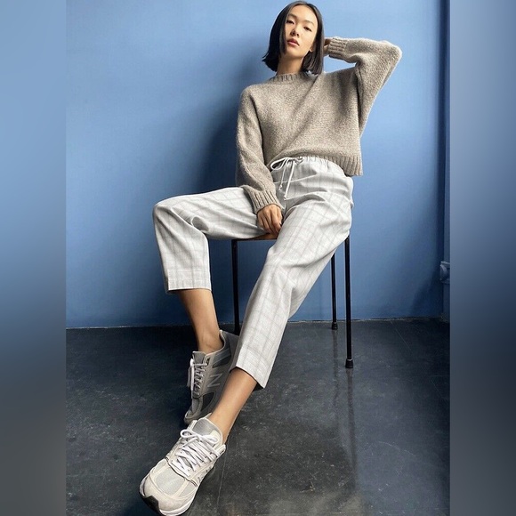 The Group by Babaton - Jimmy Pant in Grey Plaid - Picture 3 of 12